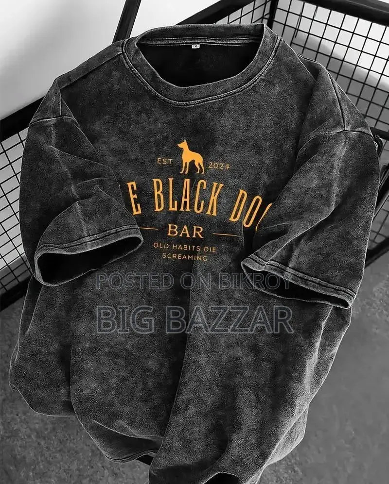 ShadowFade Premium Acid Wash Drop Shoulder