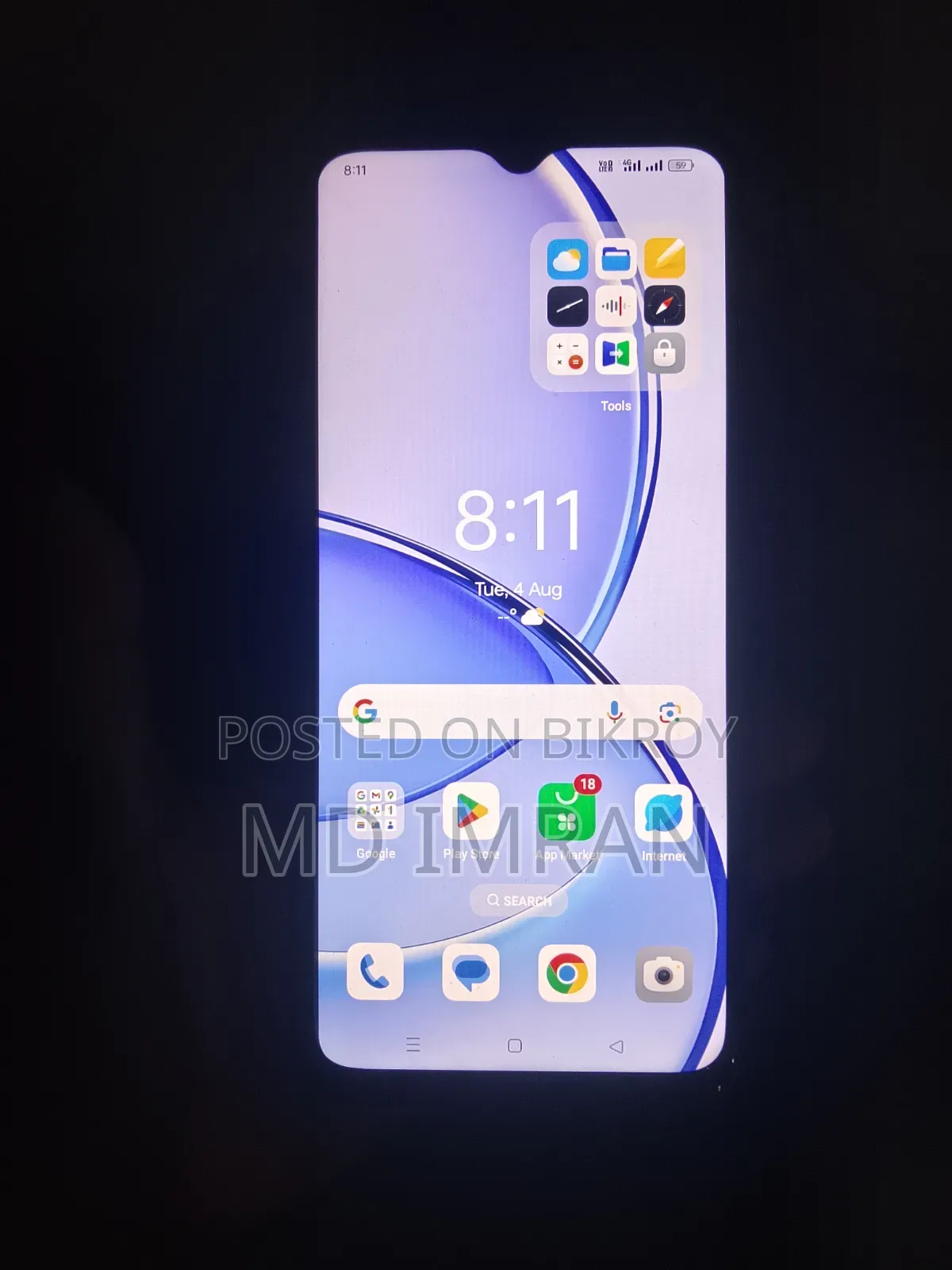 Oppo A18 128 GB Black
