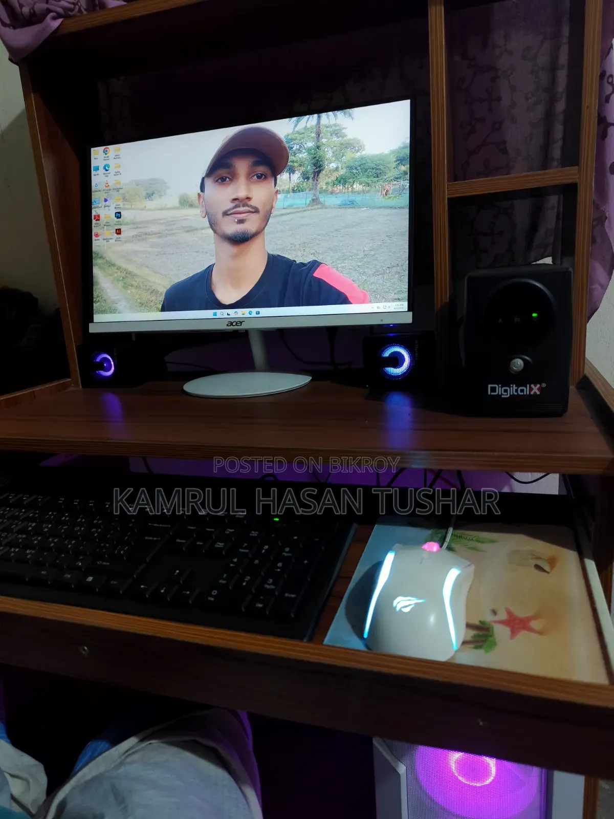 ডেস্কটপ কম্পিউটার এমএসআই ১৬জিবি এএমডি রাইজেন ৫ এসএসডি ৫১২জিবি