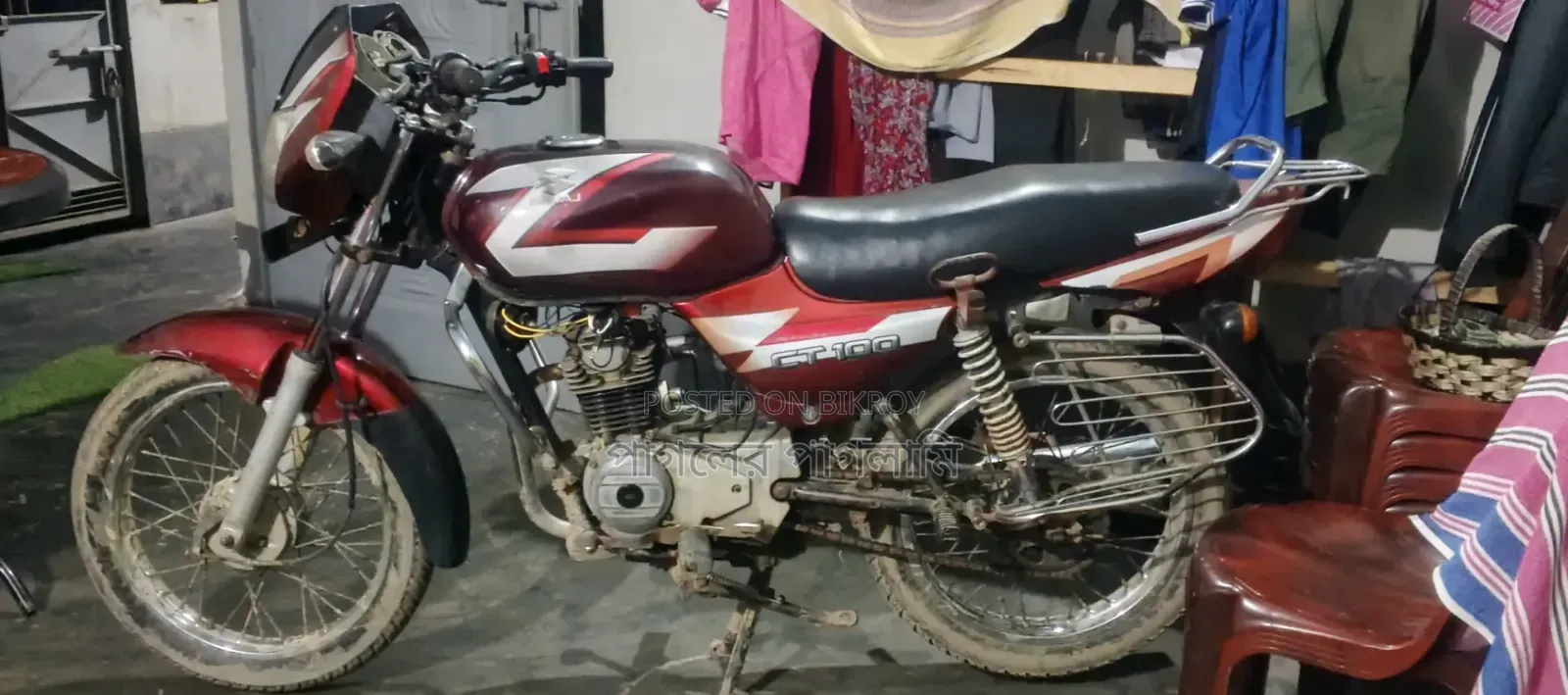 Bajaj CT 100 2016 Red