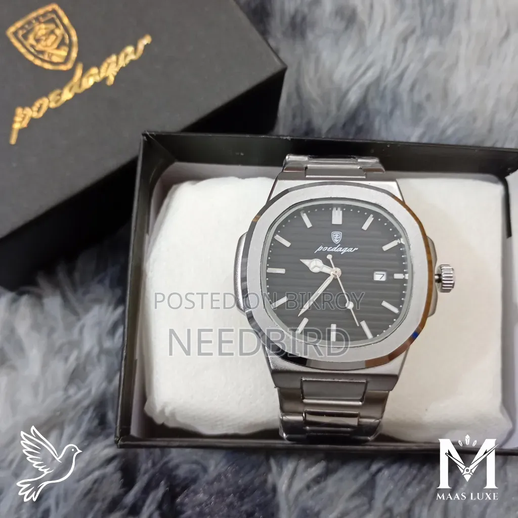 Poedagar 613 Stainless Steel Luxury Luminous Quartz Watch | 4 Colours