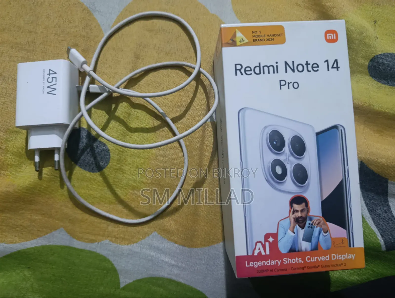 নিউ শাওমি রেডমি নোট ১৪ প্রো ২৫৬ জিবি ব্ল্যাক