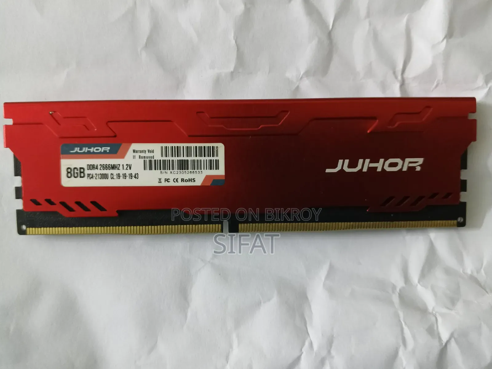 Corsair Vegenance 8gb, Adata 4gb, Sk Hynix 4gb, Juhor 8gb