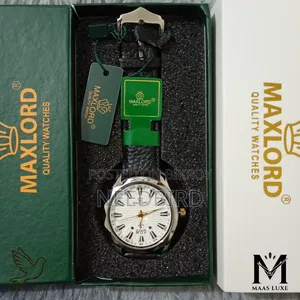 MAXLORD MP004G Luminous Textured Dial Leather Quartz Watch | 5 Colours