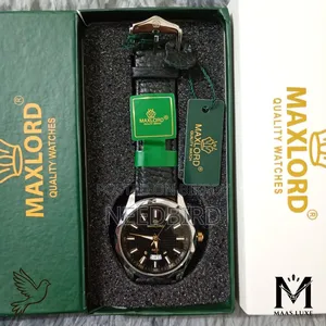 MAXLORD MP004G Luminous Textured Dial Leather Quartz Watch | 5 Colours