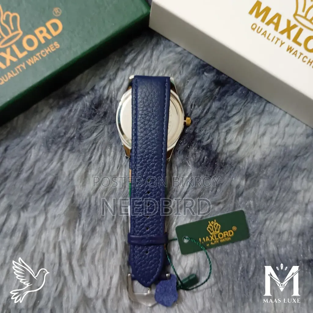 MAXLORD MP004G Luminous Textured Dial Leather Quartz Watch | 5 Colours