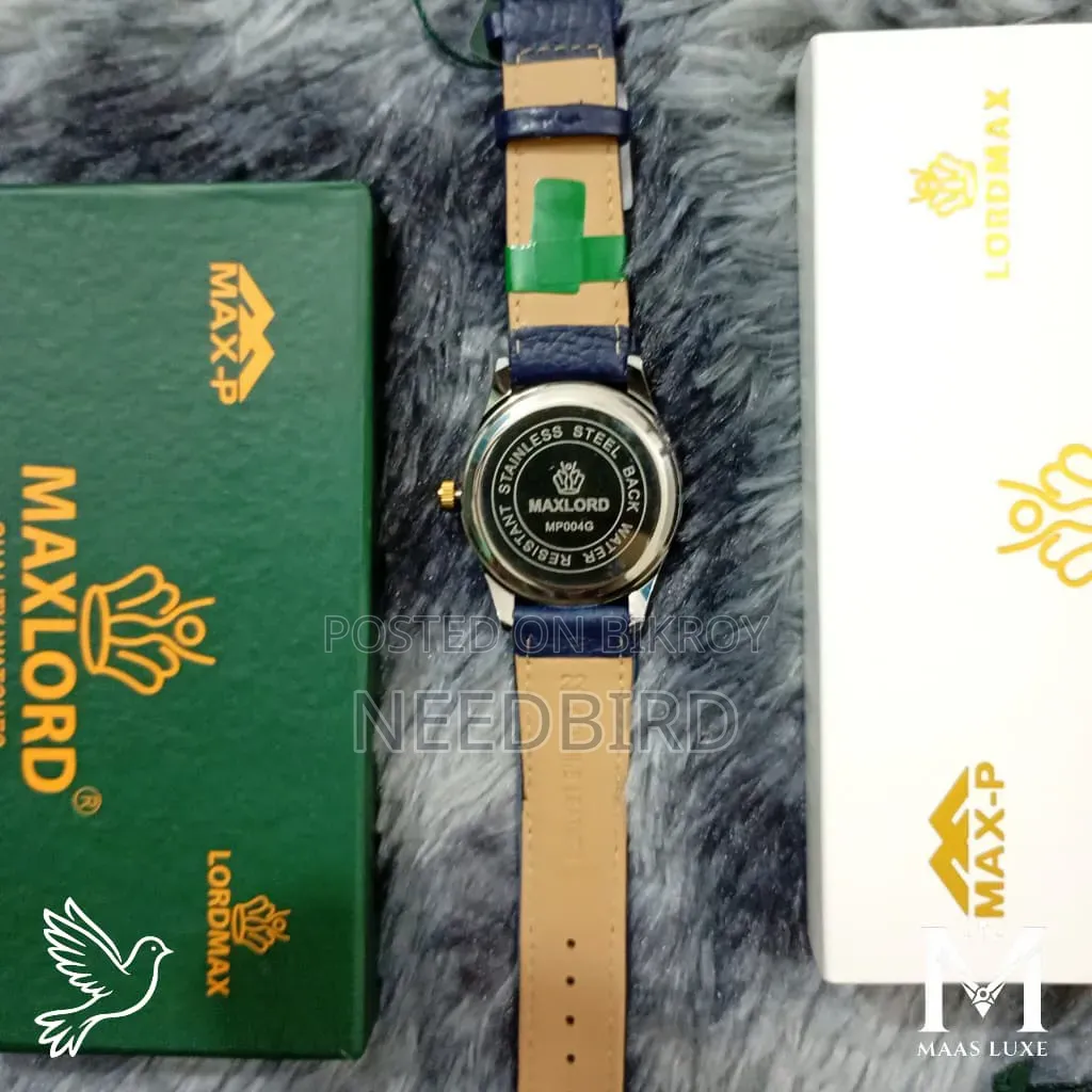 MAXLORD MP004G Luminous Textured Dial Leather Quartz Watch | 5 Colours