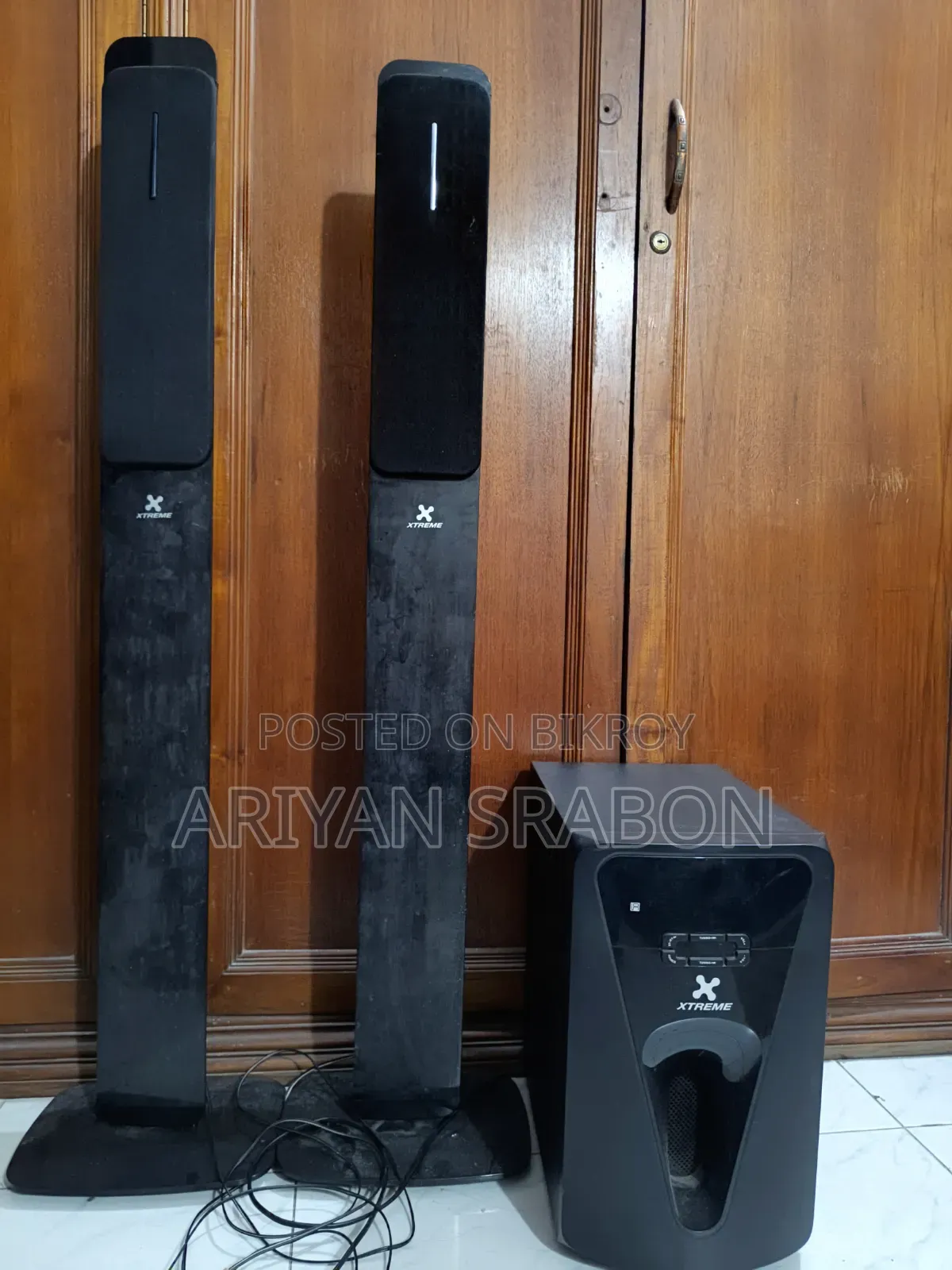 Xtreme E600BU 2:1 Bluetooth Tower Home Theater Speaker