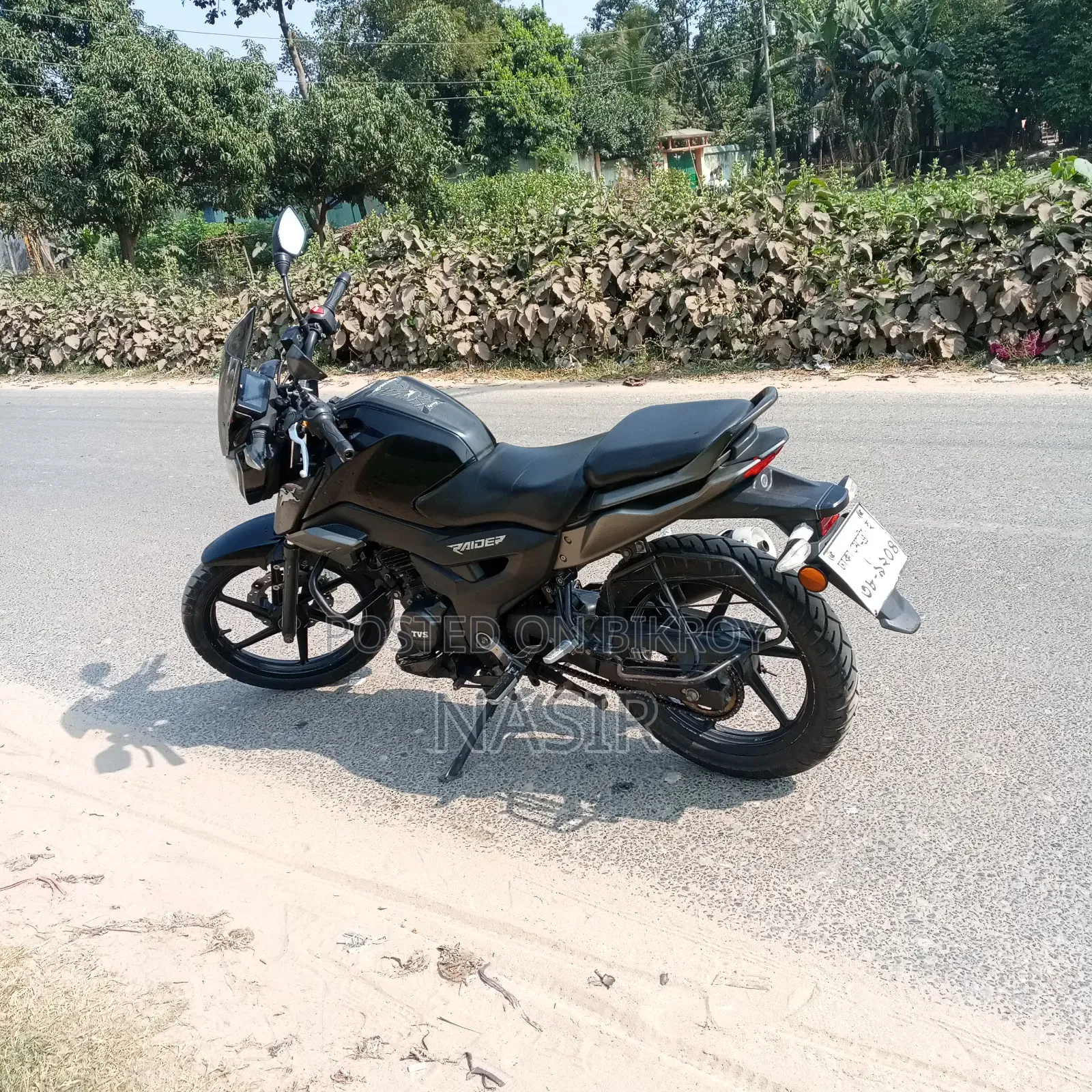 টিভিএস রাইডার ১২৫ ২০২৩ কালো