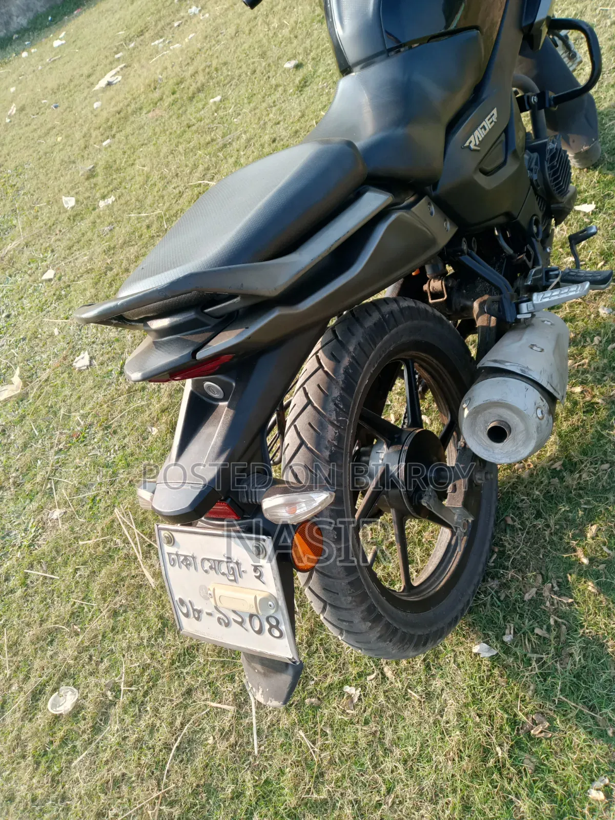 টিভিএস রাইডার ১২৫ ২০২৩ কালো