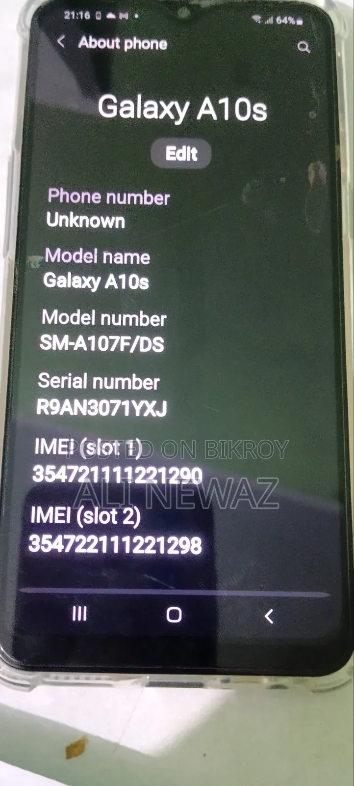 Samsung Galaxy A10s 32 GB Gray
