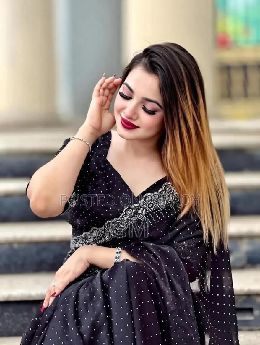 Georgette Sharee With Blouse Piece