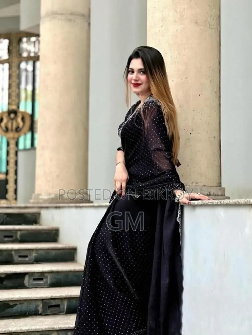 Georgette Sharee With Blouse Piece