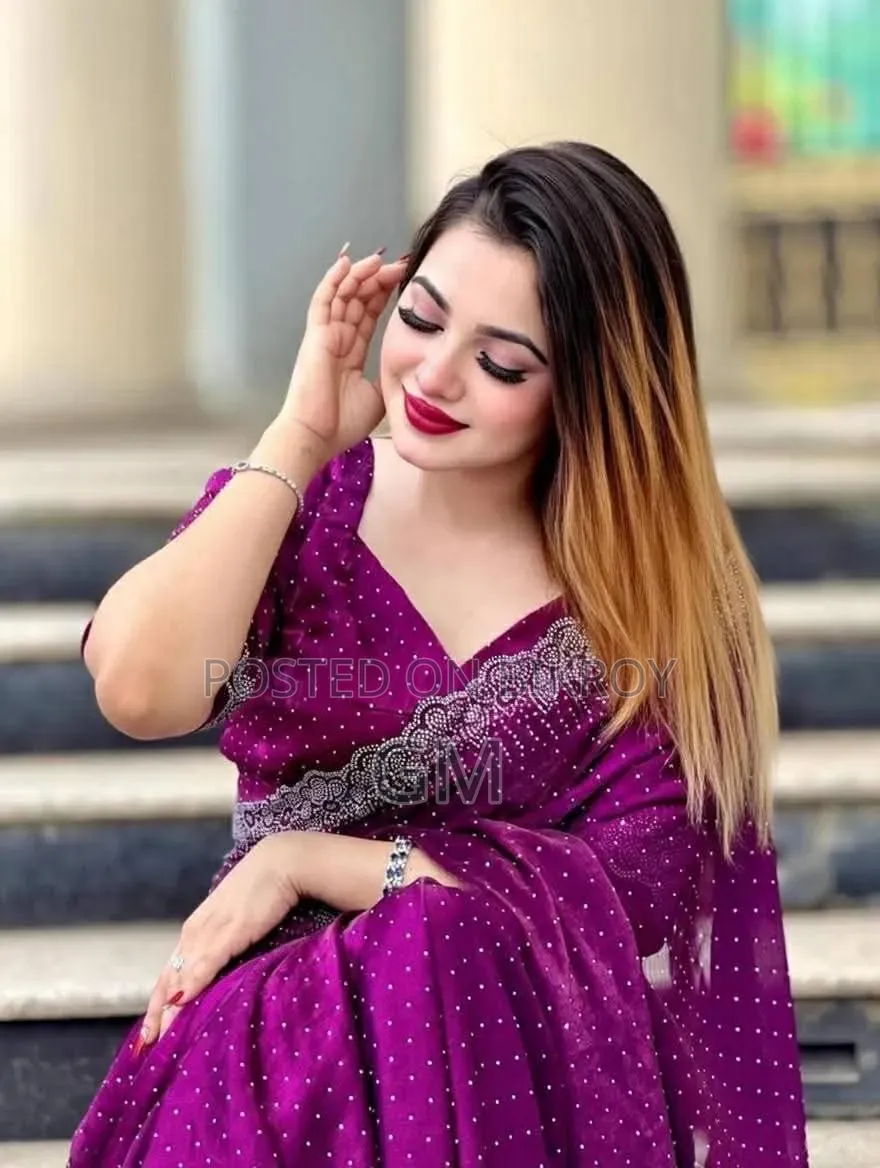 Georgette Sharee With Blouse Piece