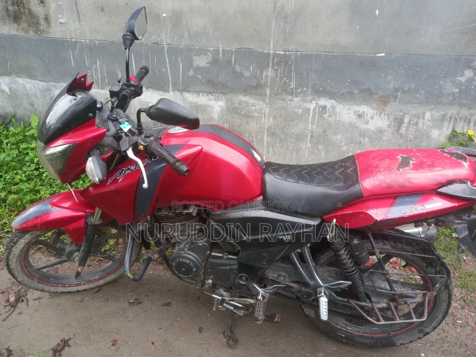 TVS Apache RTR 160 2V 2017 Red