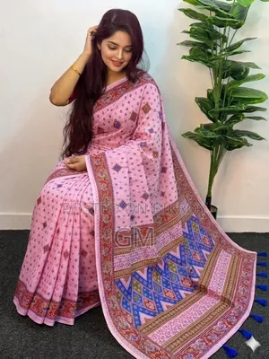 Cotton Skin Print Sharee With Blouse Piece