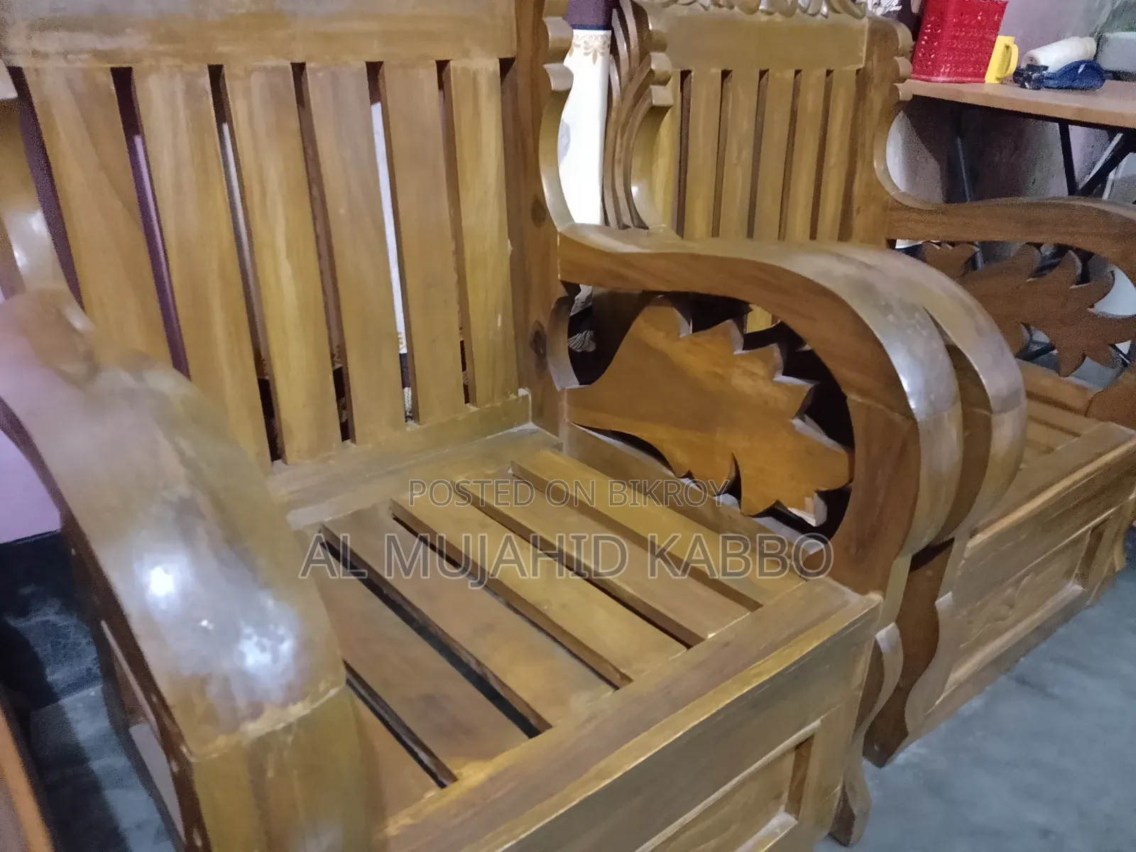 Korai Wood Three-Piece Sofa Set