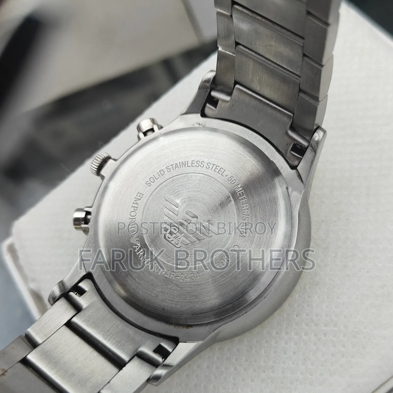 EMPORIO ARMANI Chronograph Quartz Men's Watch Black Dial