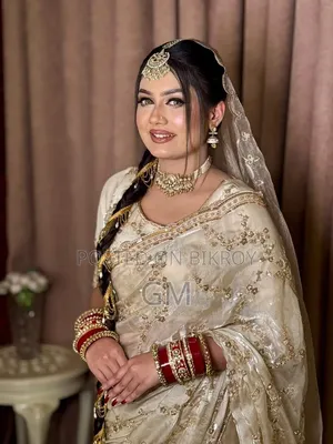 ইন্ডিয়ান জর্জেট শাড়ি উইথ ব্লাউজ পিস