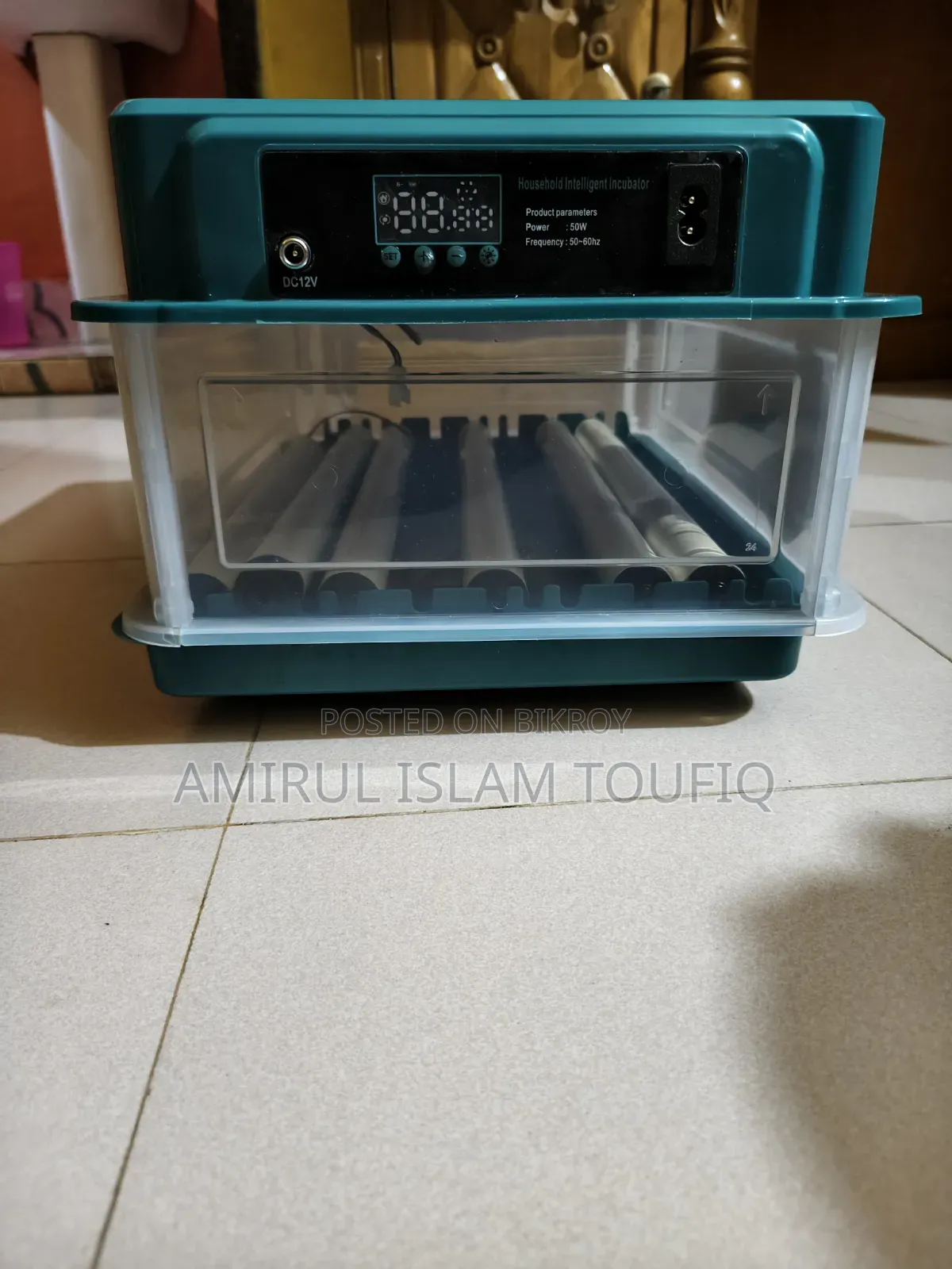 30 Eggs China Auto Incubator G-30 - AC/DC Dual Power Egg Incubator