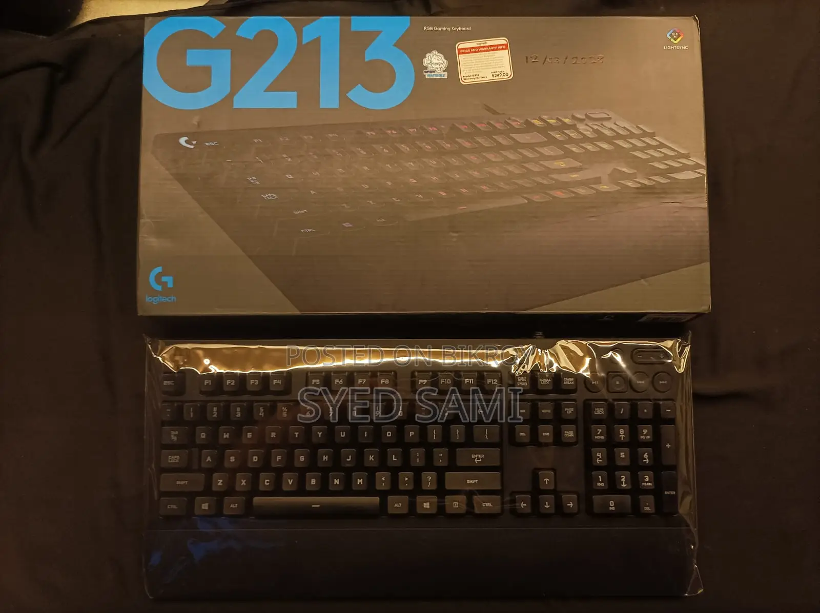 কিবোর্ড ইনট্যাক্ট লজিটেক জি২১৩ প্রডিজি | আরজিবি গেমিং কিবোর্ড
