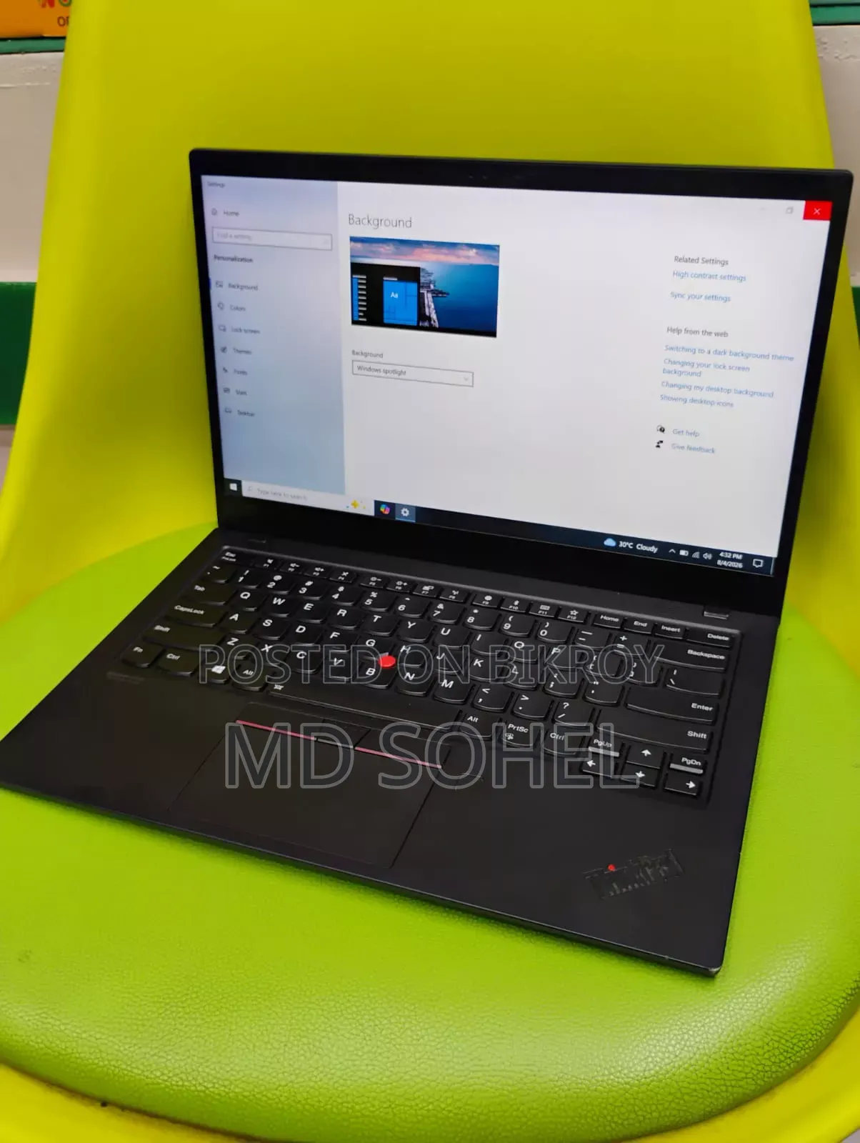 Laptop Lenovo ThinkPad X1 Carbon 16GB RAM Intel Core i7 512GB SSD