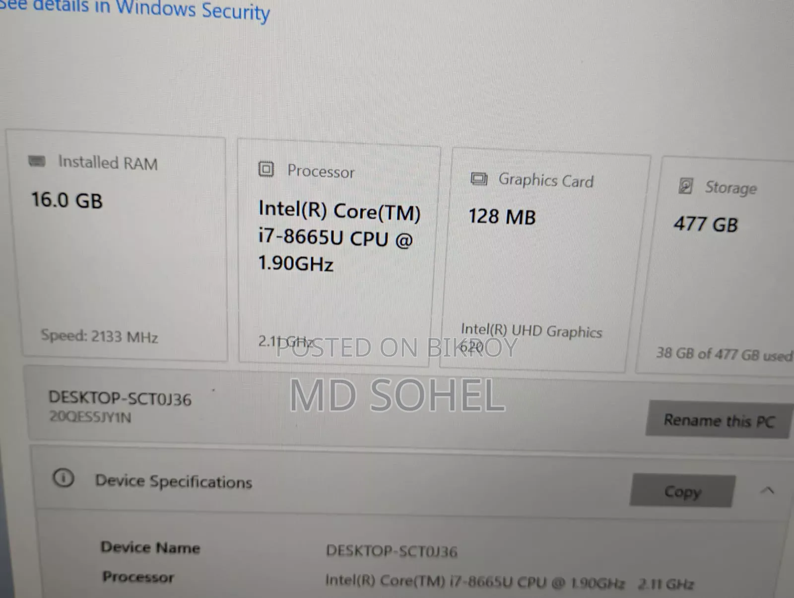 Laptop Lenovo ThinkPad X1 Carbon 16GB RAM Intel Core i7 512GB SSD