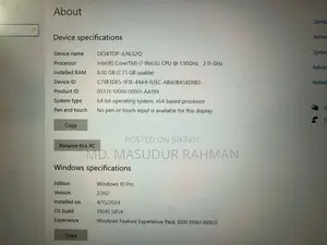ল্যাপটপ লেনোভো থিংকপ্যাড টি৪৯০এস ৮জিবি ইন্টেল কোর আই৭ এইচডিডি+এসএসডি ২৫৬জিবি