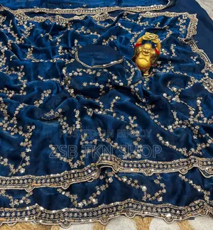 Indian Georgette Sharee With Blouse Piece