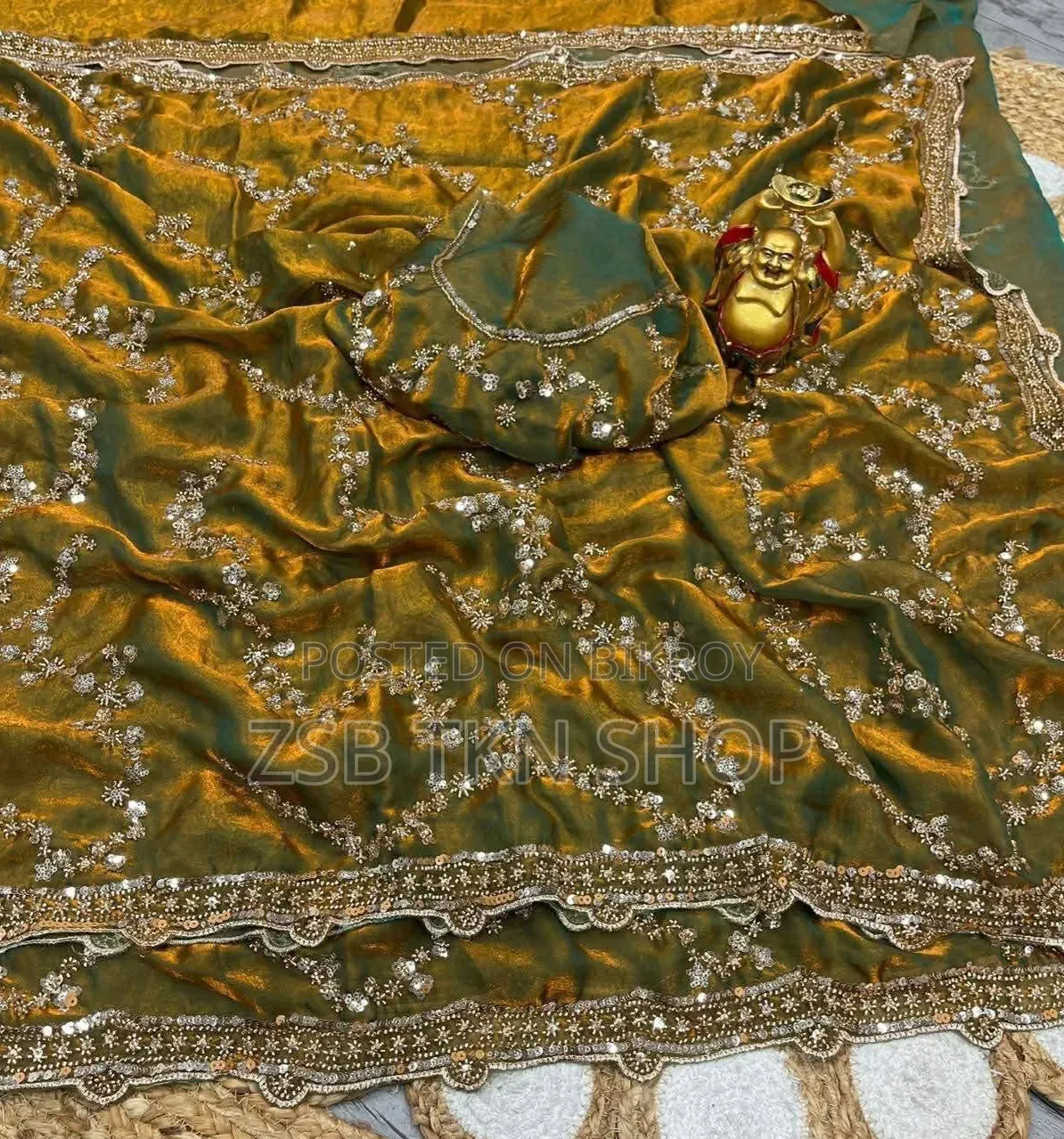 Indian Georgette Sharee With Blouse Piece