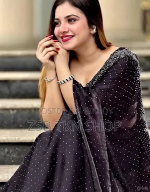 Georgette Sharee With Blouse Piece