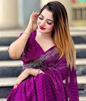 Georgette Sharee With Blouse Piece