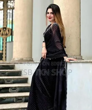 Georgette Sharee With Blouse Piece