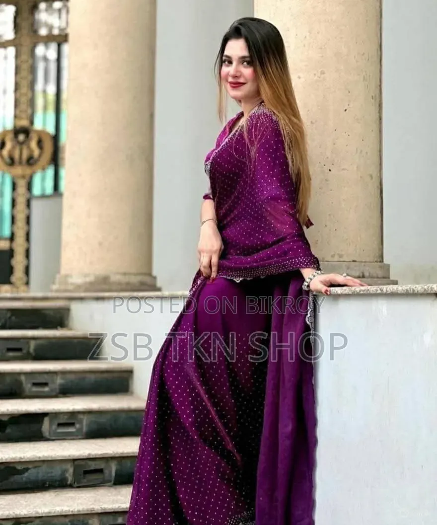 Georgette Sharee With Blouse Piece