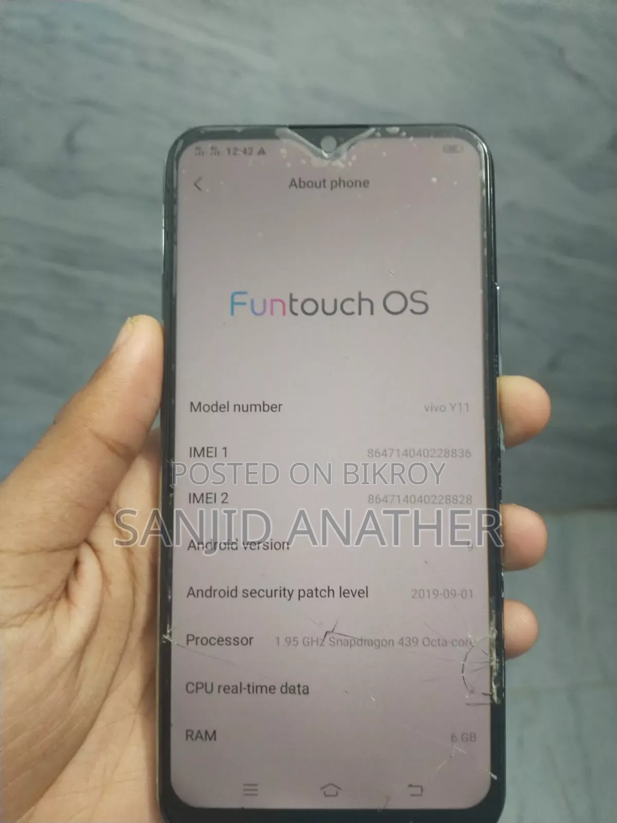 Vivo Y17 128 GB Blue