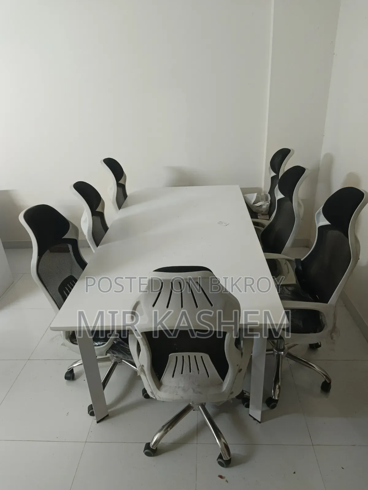 Premium Office Meeting Table Set with 7 Chairs—Custom Made Design