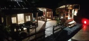 Handmade Showpiece, Rural Scenery, Bamboo House, Home Decor Items