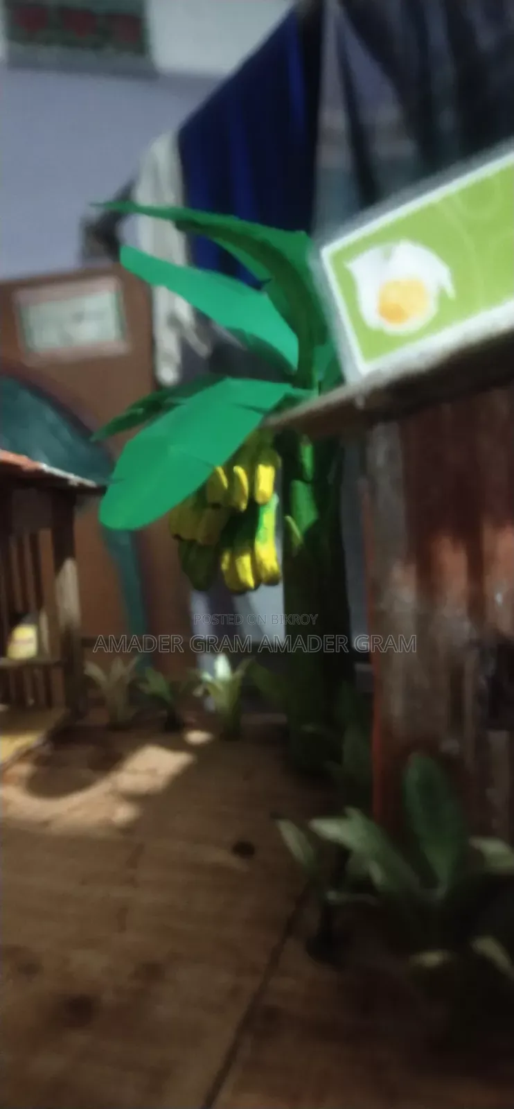 Handmade Showpiece, Rural Scenery, Bamboo House, Home Decor Items