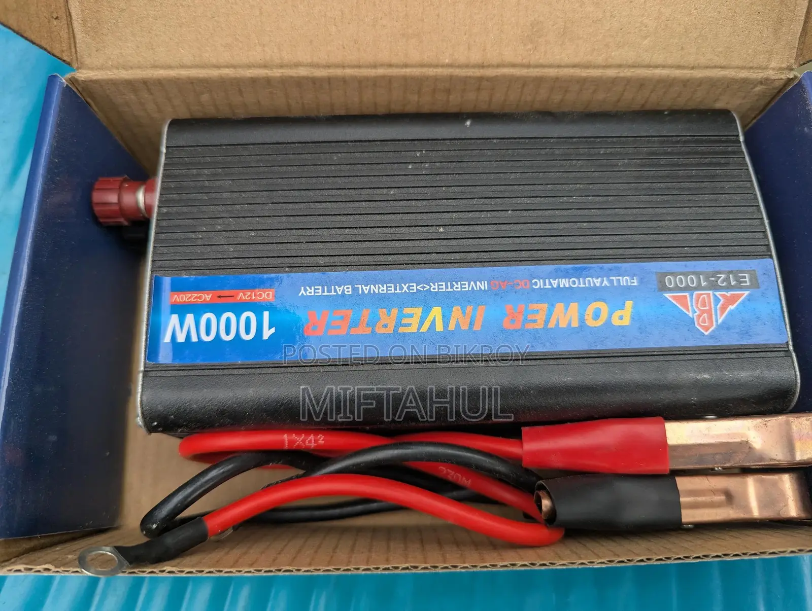 ET2-1000 1000W Power Inverter | DC 12V to 220V | External Battery