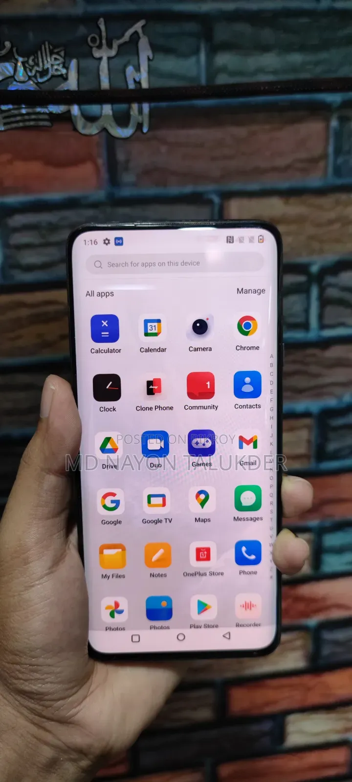 OnePlus 7 Pro 100% Set Original LCD