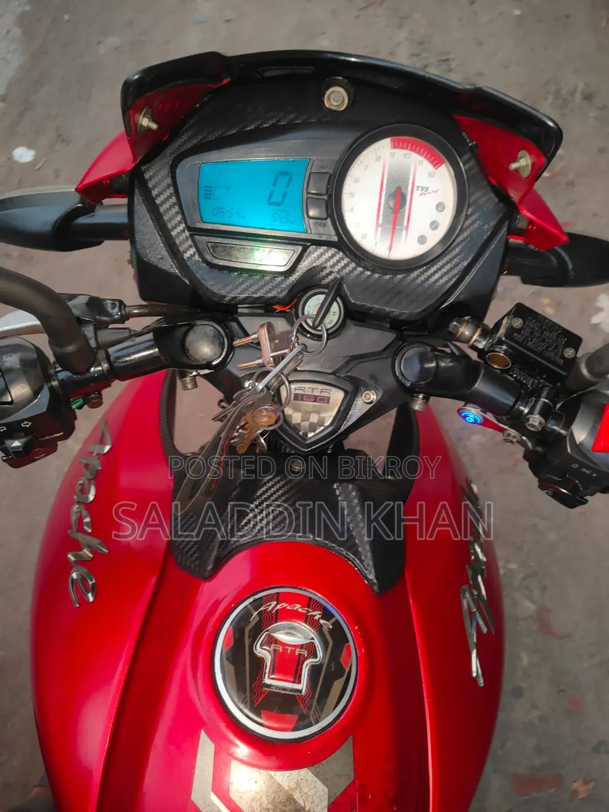 TVS Apache RTR 160 2V 2018 Red