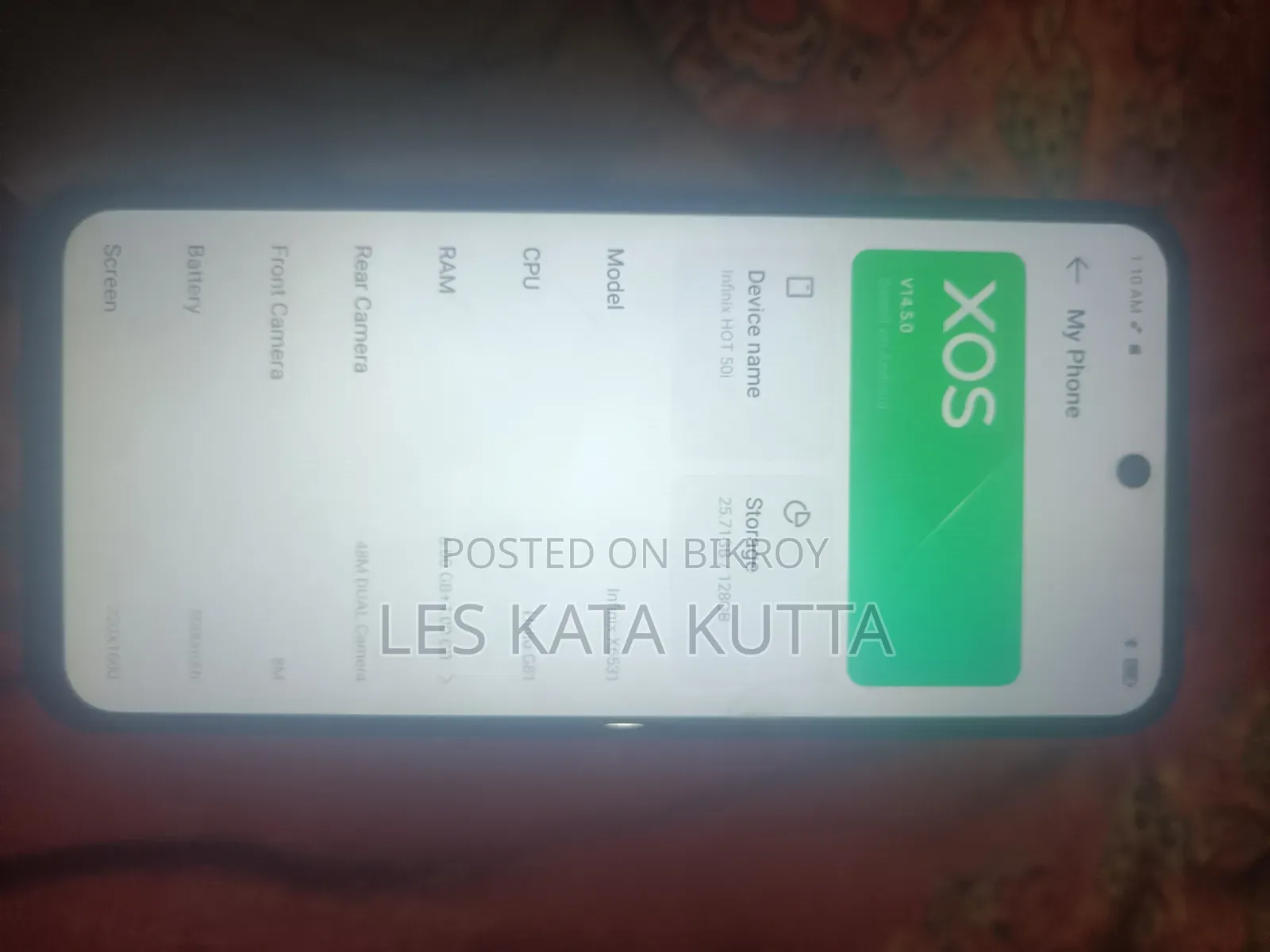 Infinix Hot 50i 128 GB Black