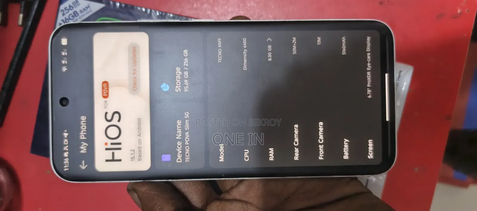 Tecno Pova Slim 5G 256 GB White