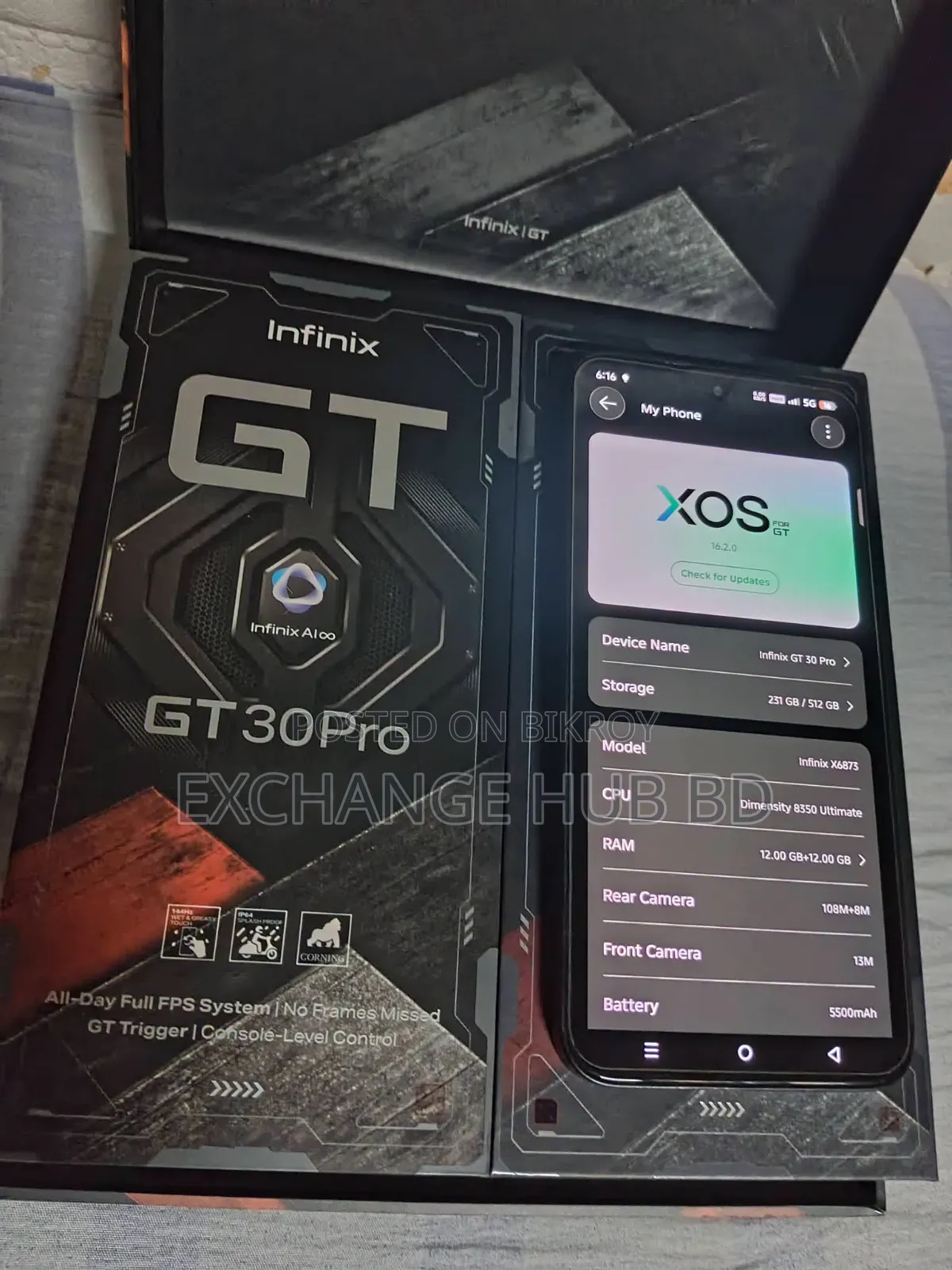 Infinix GT 30 Pro 5G 256 GB Black