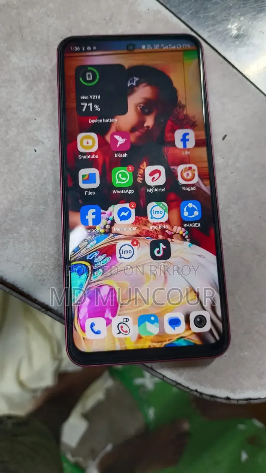 Vivo Y21d 128 GB Pink