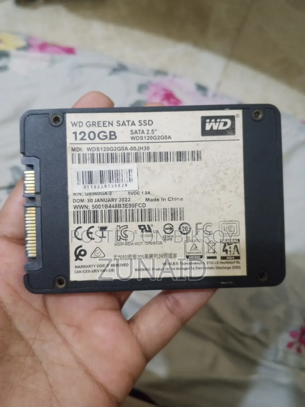 120 GB SSD 100% Health No Bad or Weak Sector