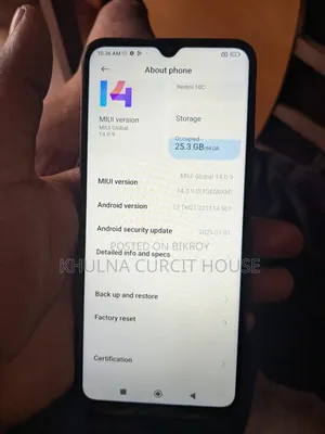 শাওমি রেডমি ১০সি ৬৪ জিবি ব্ল্যাক