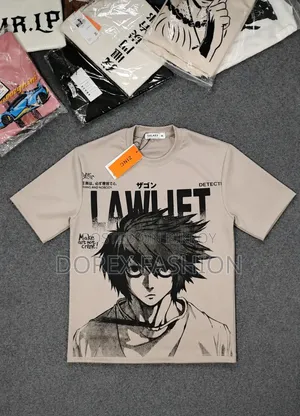 Premium Anime Oversized T-Shirt | Men's 100% Cotton Graphic Tee