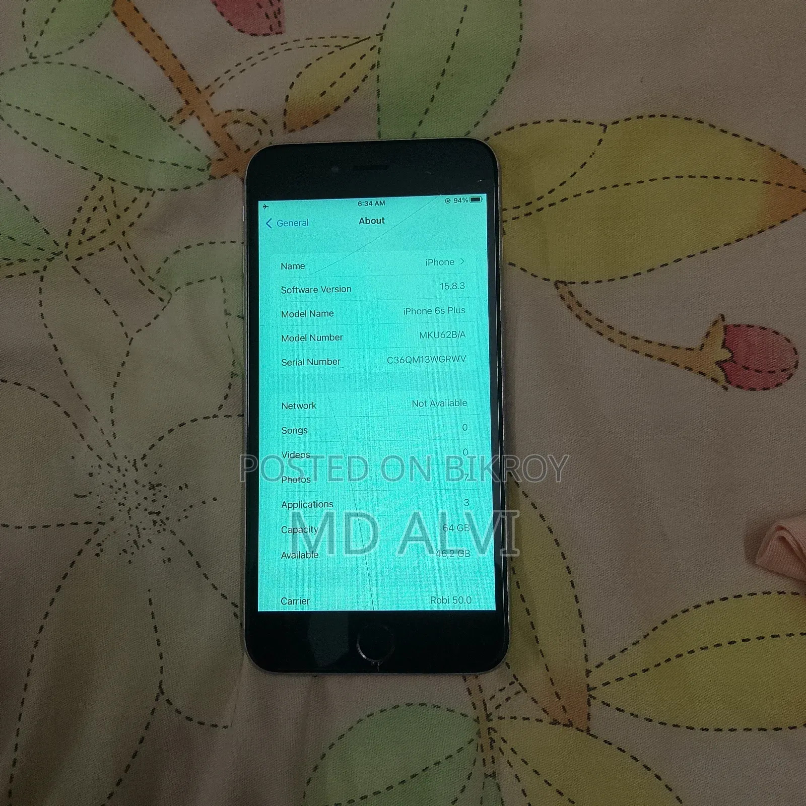 Apple iPhone 6s Plus 64 GB Silver