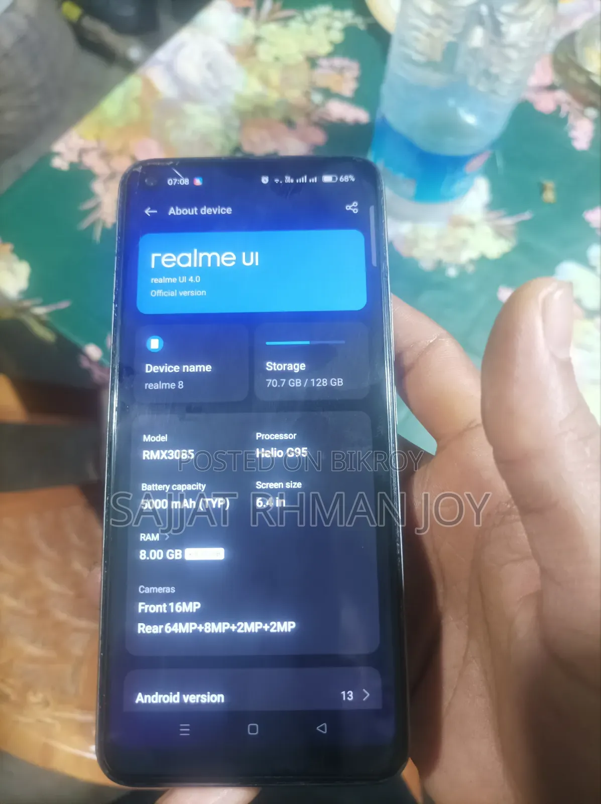 রিয়েলমি ৮ প্রো ১২৮ জিবি ব্ল্যাক